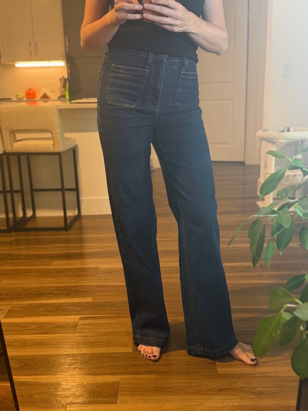 Gap High-Rise Dark Blue Wide Leg Women’s Jeans